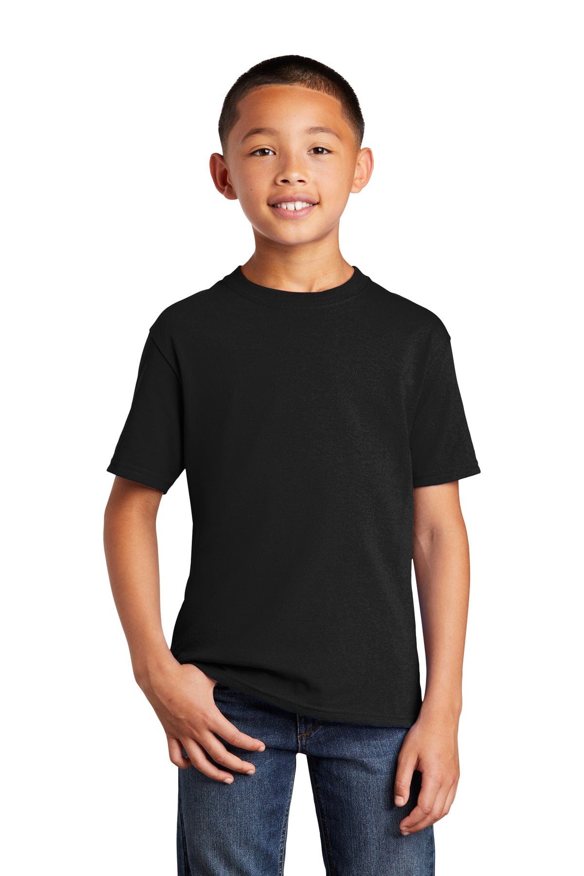 Port & Company Youth Core Cotton DTG Tee PC54YDTG in 