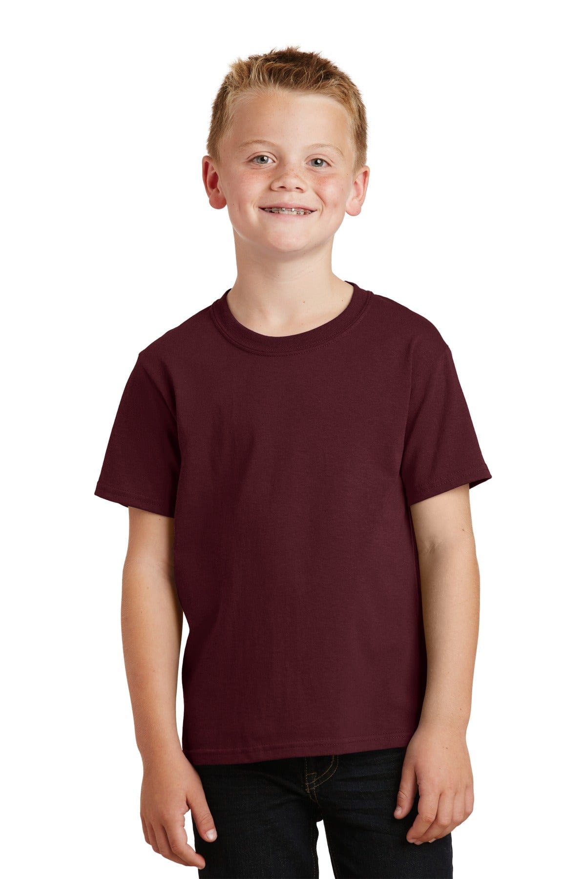Port & Company T-Shirts XS / Athletic Maroon Port & Company Youth Core Cotton Tee PC54Y
