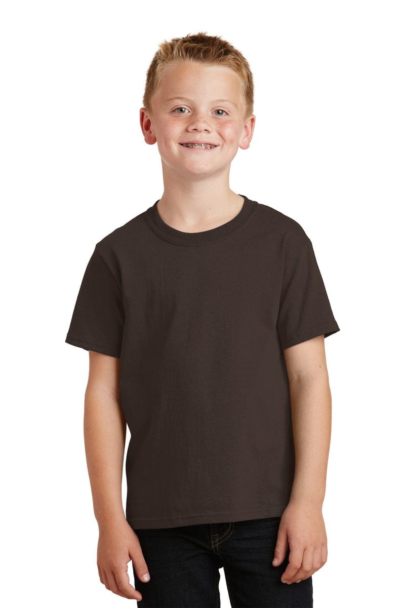 Port & Company - Youth Core Cotton Tee. PC54Y, Basic Colors in 