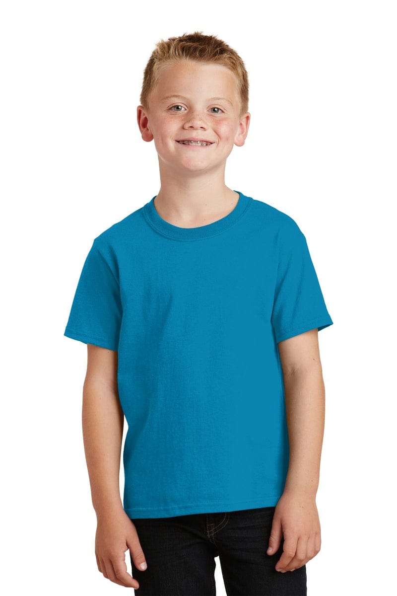Port & Company - Youth Core Cotton Tee. PC54Y, Basic Colors in 