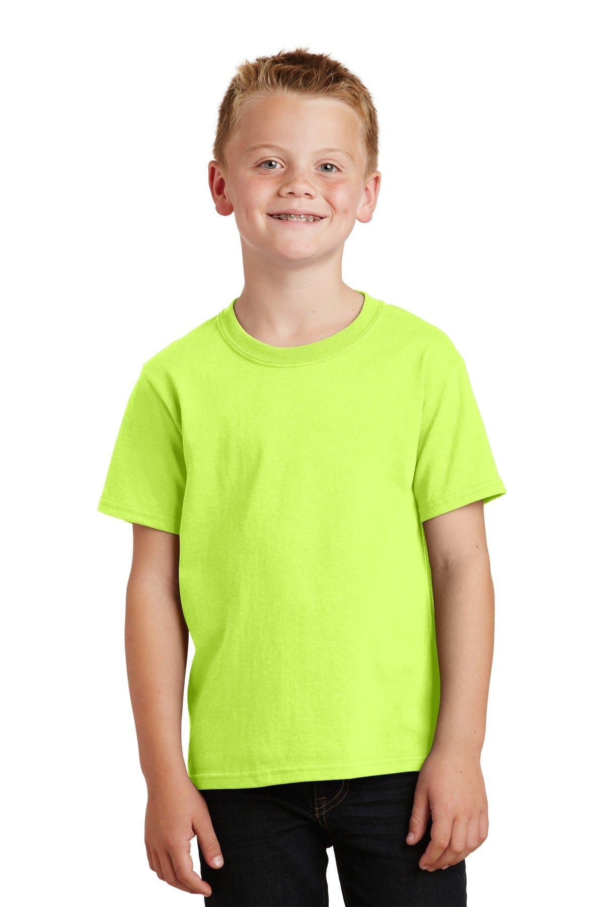 Port & Company - Youth Core Cotton Tee. PC54Y, Basic Colors in 