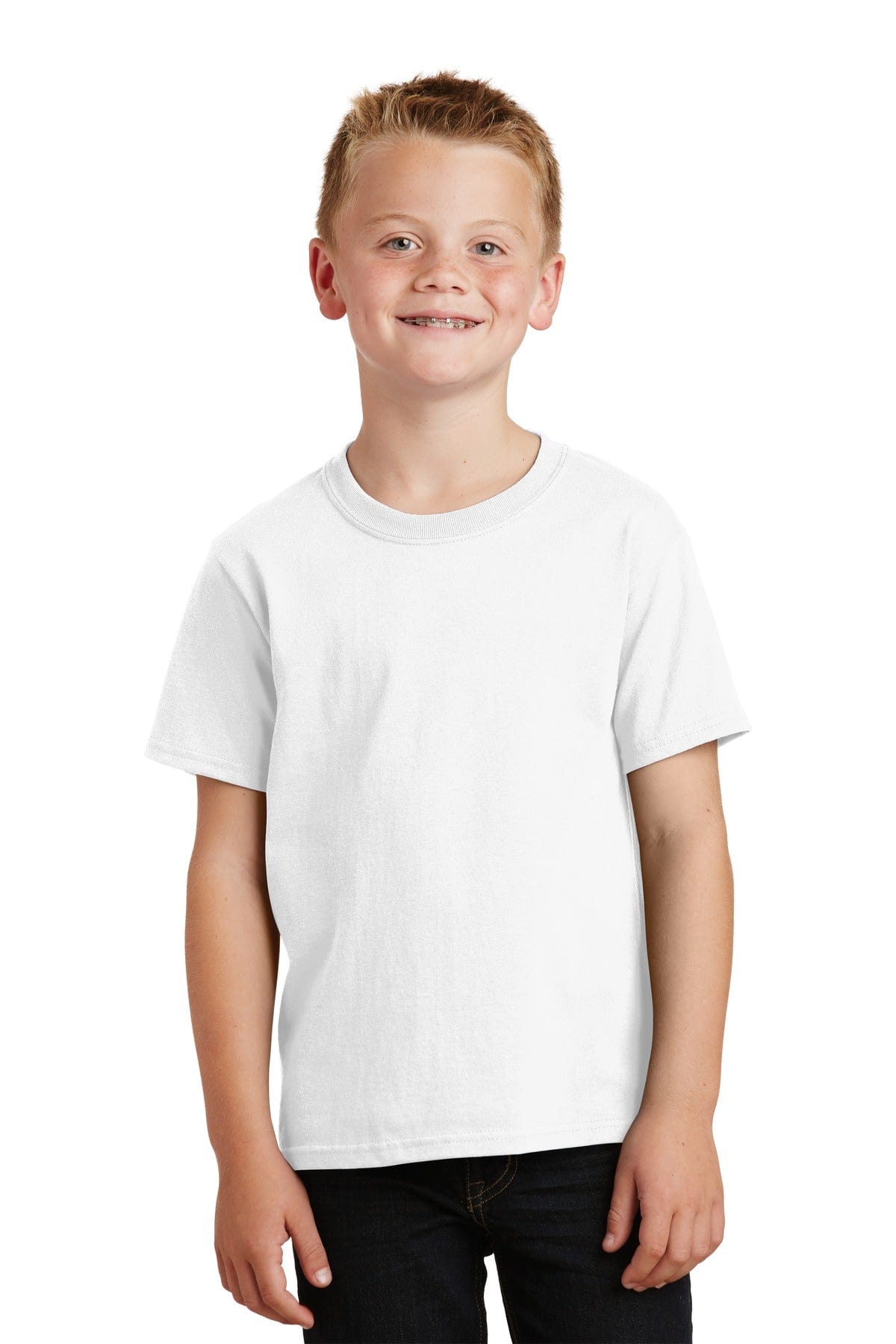Port & Company - Youth Core Cotton Tee. PC54Y, Basic Colors in 