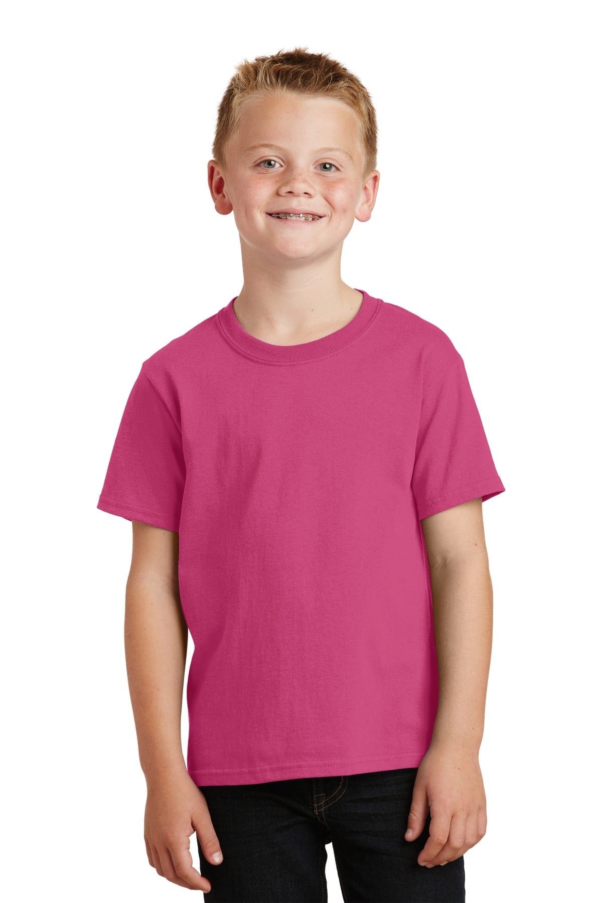 Port & Company T-Shirts Port & Company - Youth Core Cotton Tee. PC54Y, Basic Colors