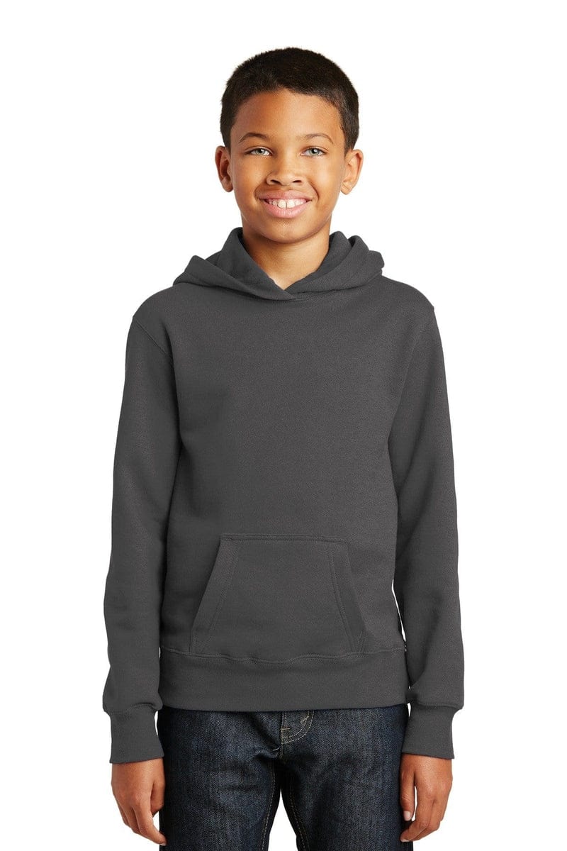 Port & Company Youth Fan Favorite Fleece Pullover Hooded Sweatshirt. PC850YH in 