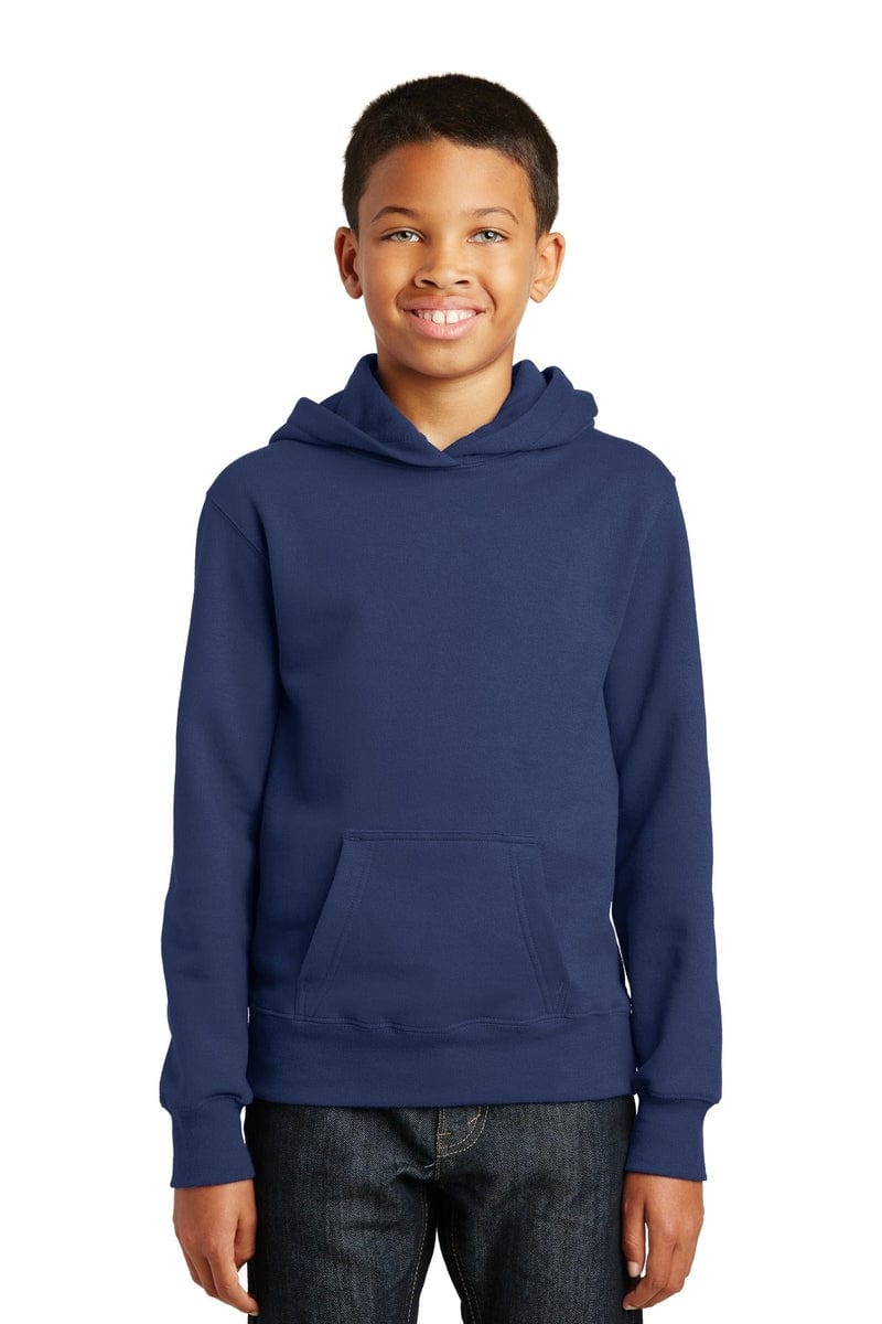 Port & Company Youth Fan Favorite Fleece Pullover Hooded Sweatshirt. PC850YH in 
