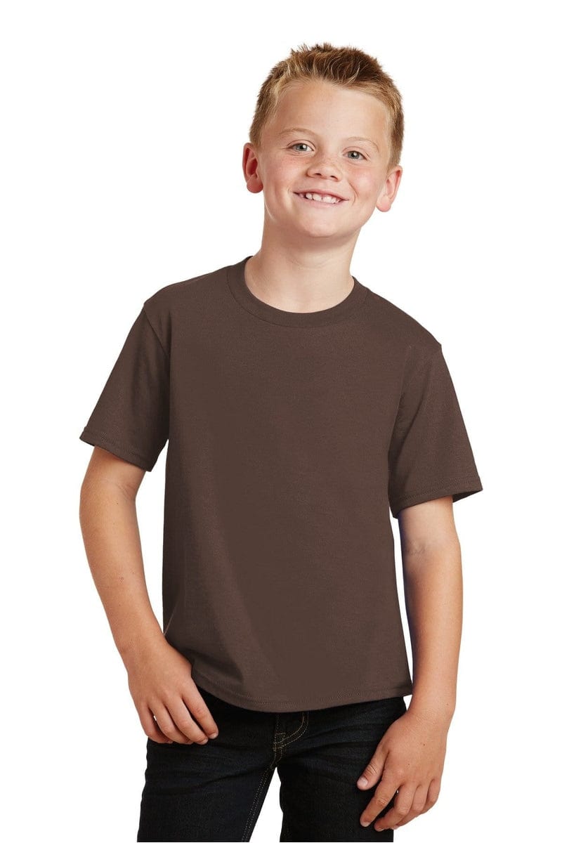 Port & Company Youth Fan Favorite Tee. PC450Y, Basic Colors in 
