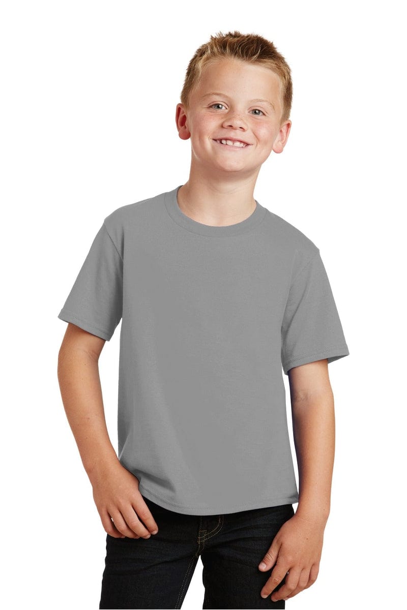 Port & Company Youth Fan Favorite Tee. PC450Y, Basic Colors in 