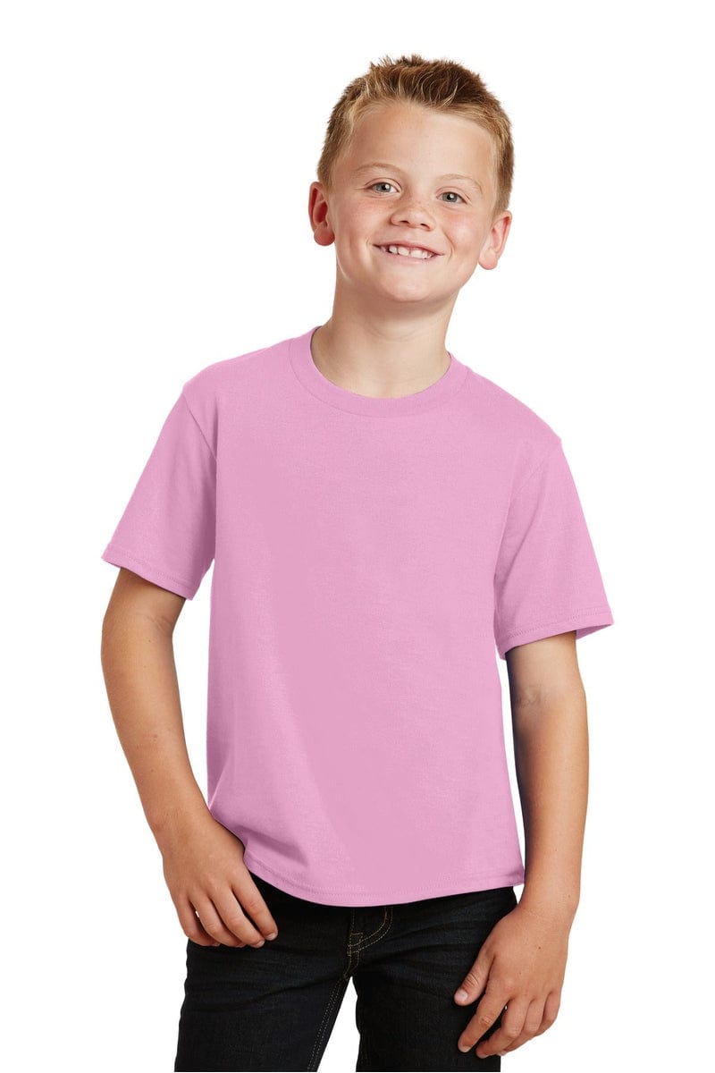 Port & Company Youth Fan Favorite Tee. PC450Y, Basic Colors in 