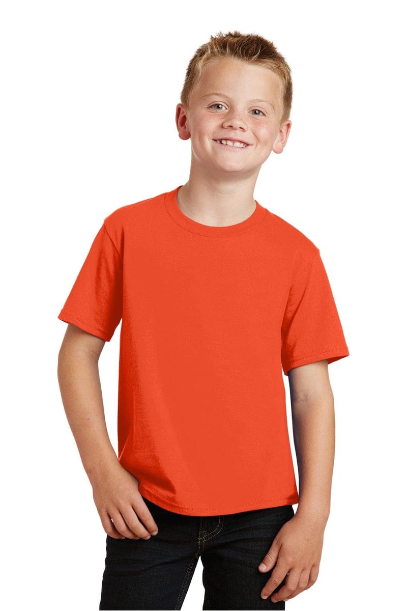 Port & Company Youth Fan Favorite Tee. PC450Y, Basic Colors in 