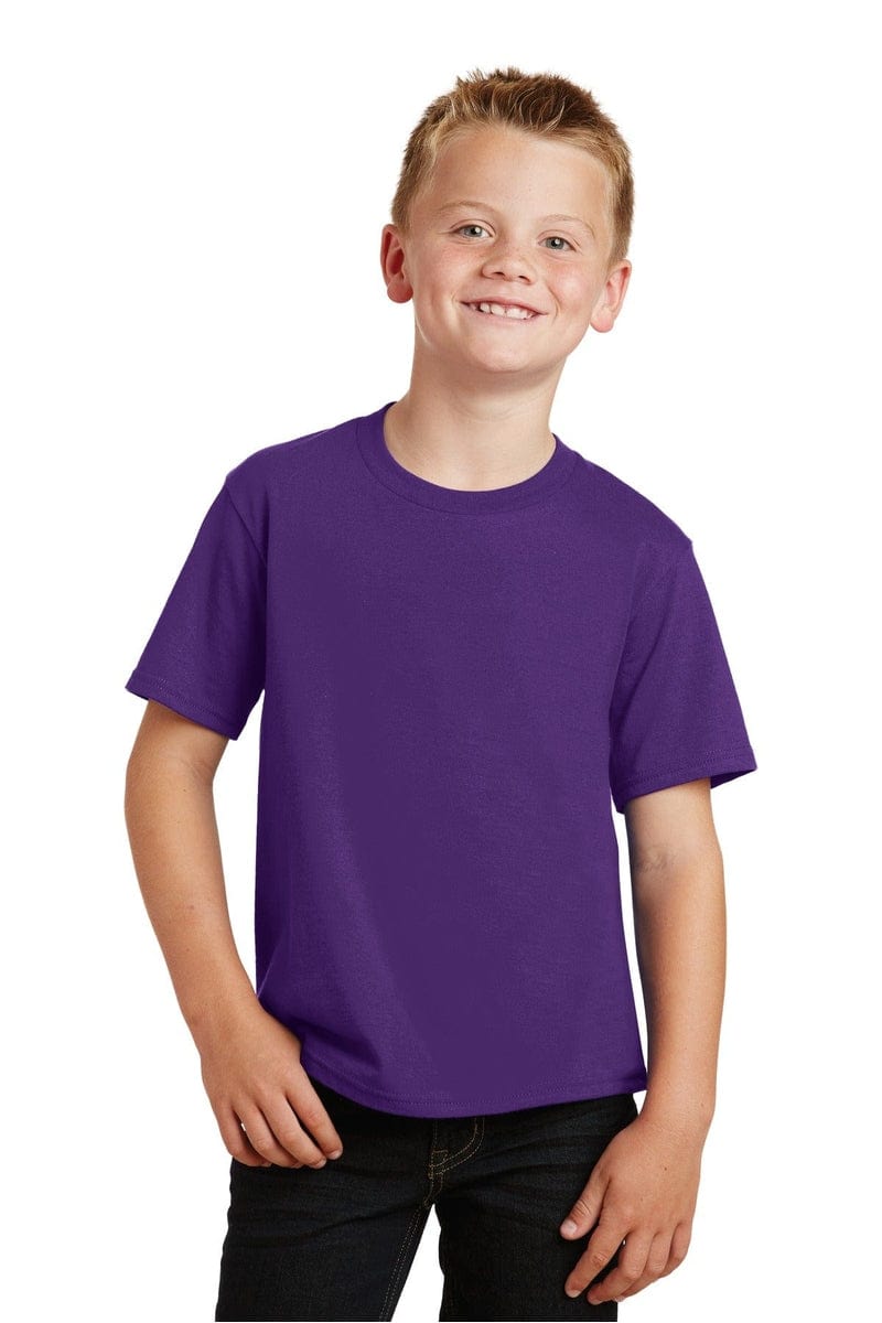 Port & Company Youth Fan Favorite Tee. PC450Y, Basic Colors in 