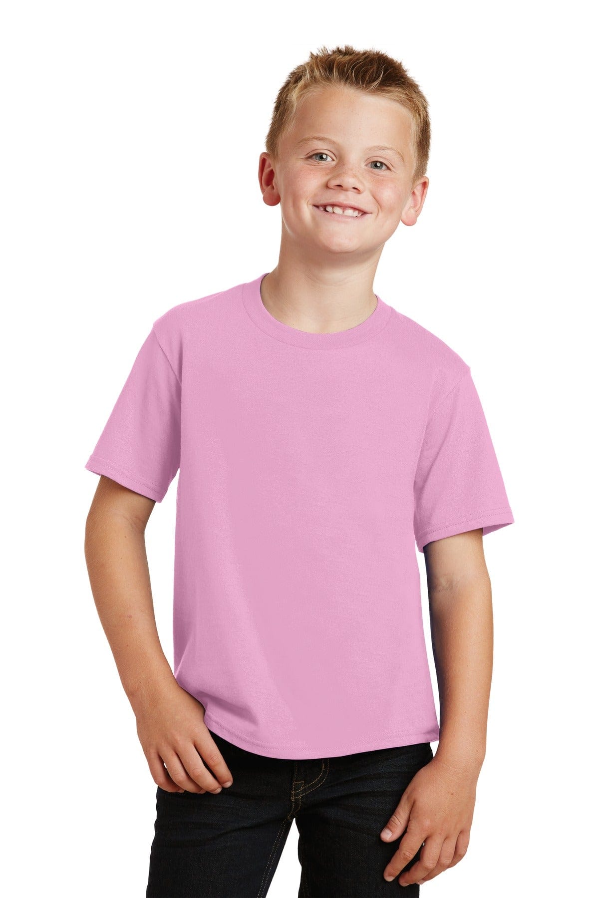 Port & Company Youth Fan Favorite Tee. PC450Y, Basic Colors in 