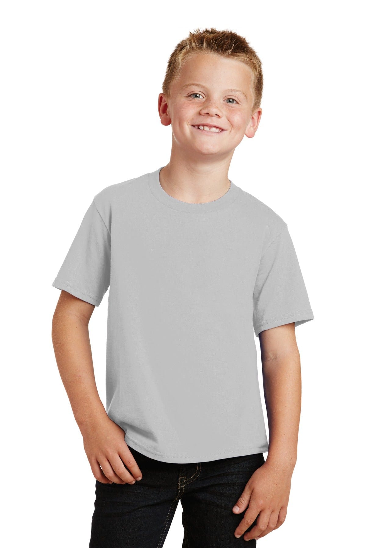 Port & Company Youth Fan Favorite Tee. PC450Y, Basic Colors in 
