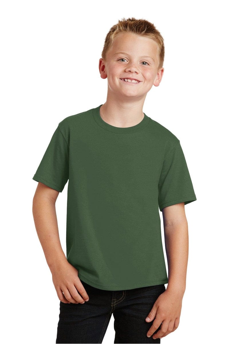 Port & Company Youth Fan Favorite Tee. PC450Y, Basic Colors in 
