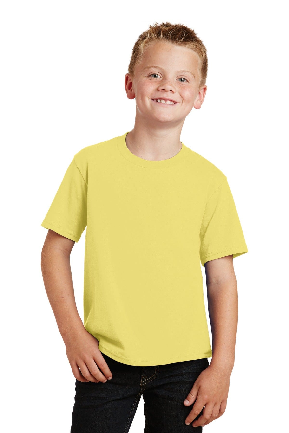 Port & Company Youth Fan Favorite Tee. PC450Y, Basic Colors in 