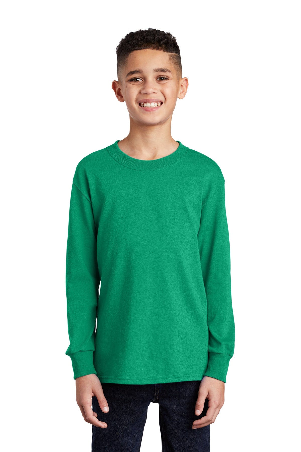 Port & Company Youth Long Sleeve Core Cotton Tee. PC54YLS in 