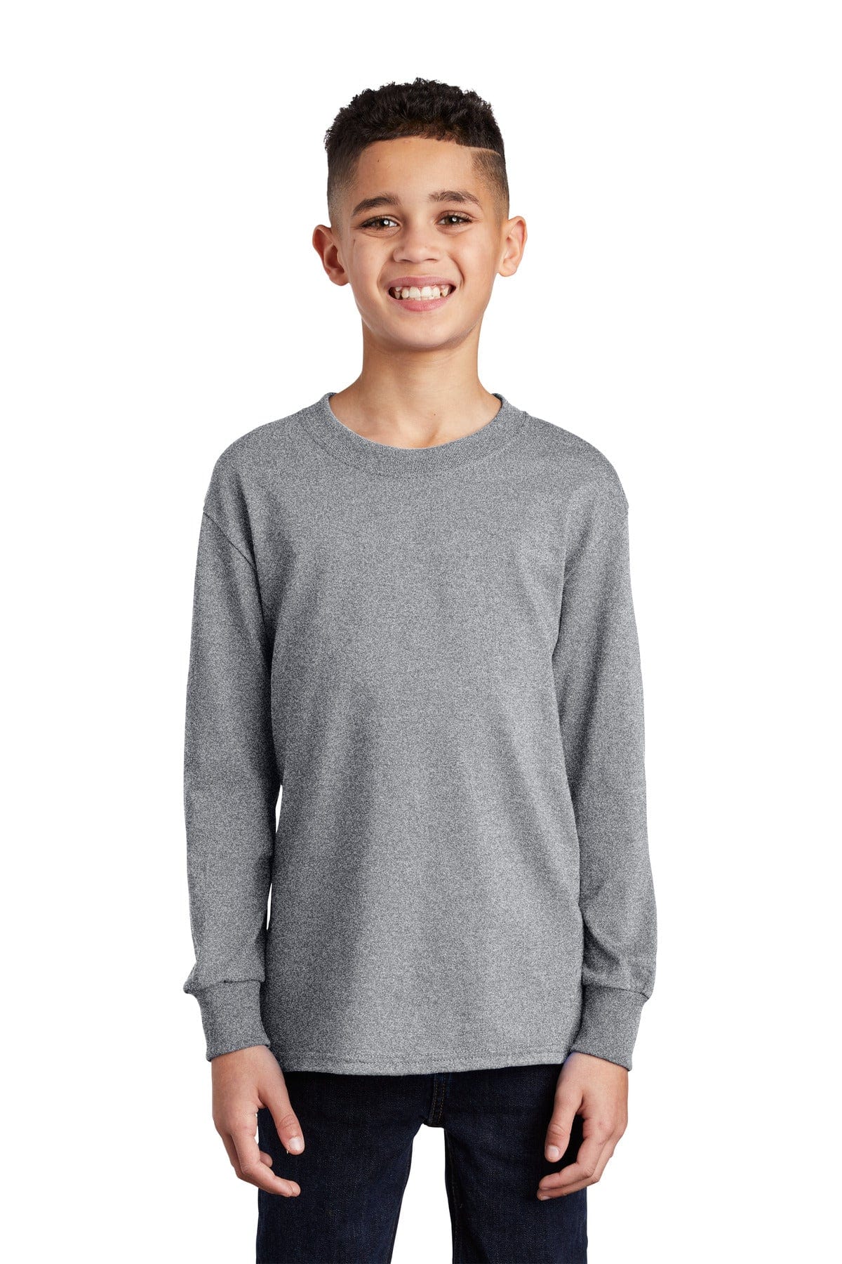 Port & Company Youth Long Sleeve Core Cotton Tee. PC54YLS in 