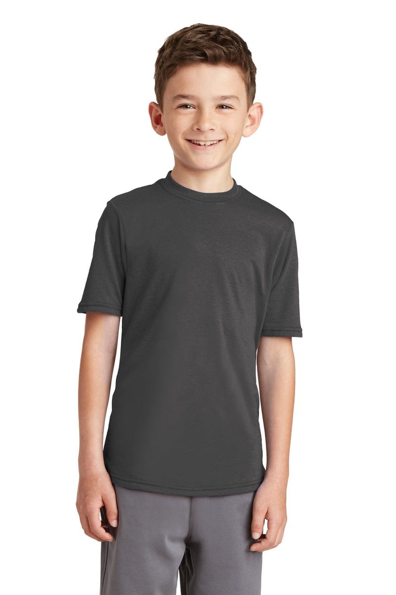 Port & Company Youth Performance Blend Tee. PC381Y in 