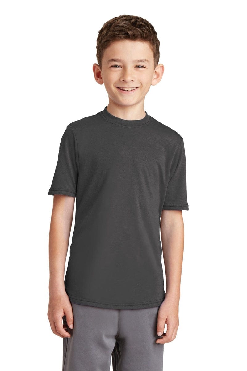 Port & Company Youth Performance Blend Tee. PC381Y in 