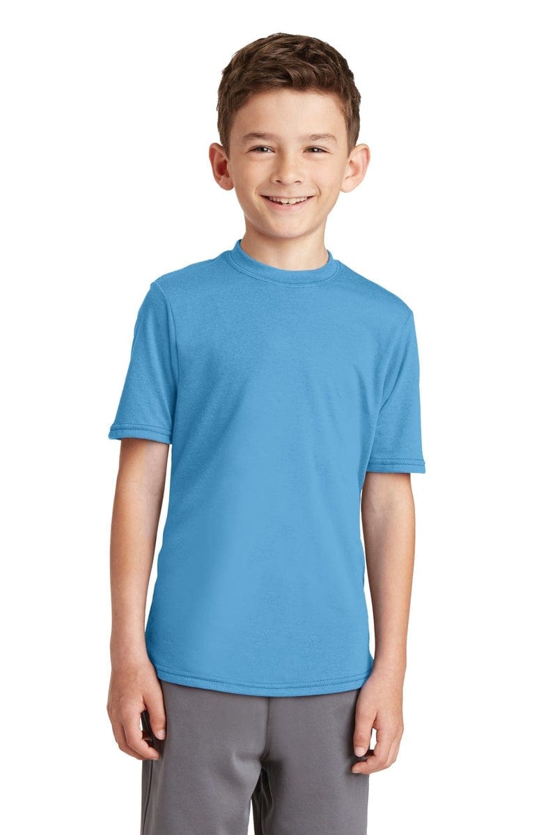 Port & Company Youth Performance Blend Tee. PC381Y in 