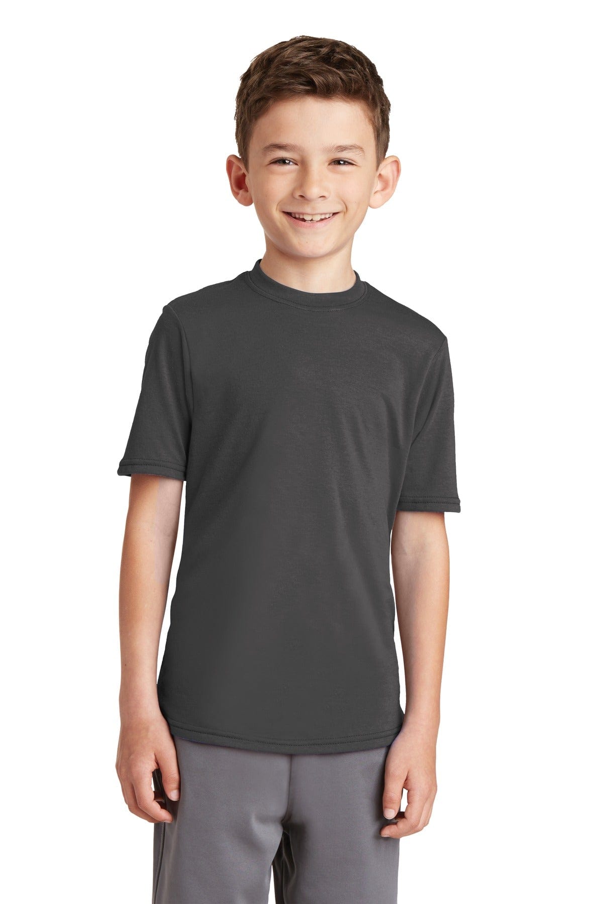 Port & Company Youth Performance Blend Tee. PC381Y in 