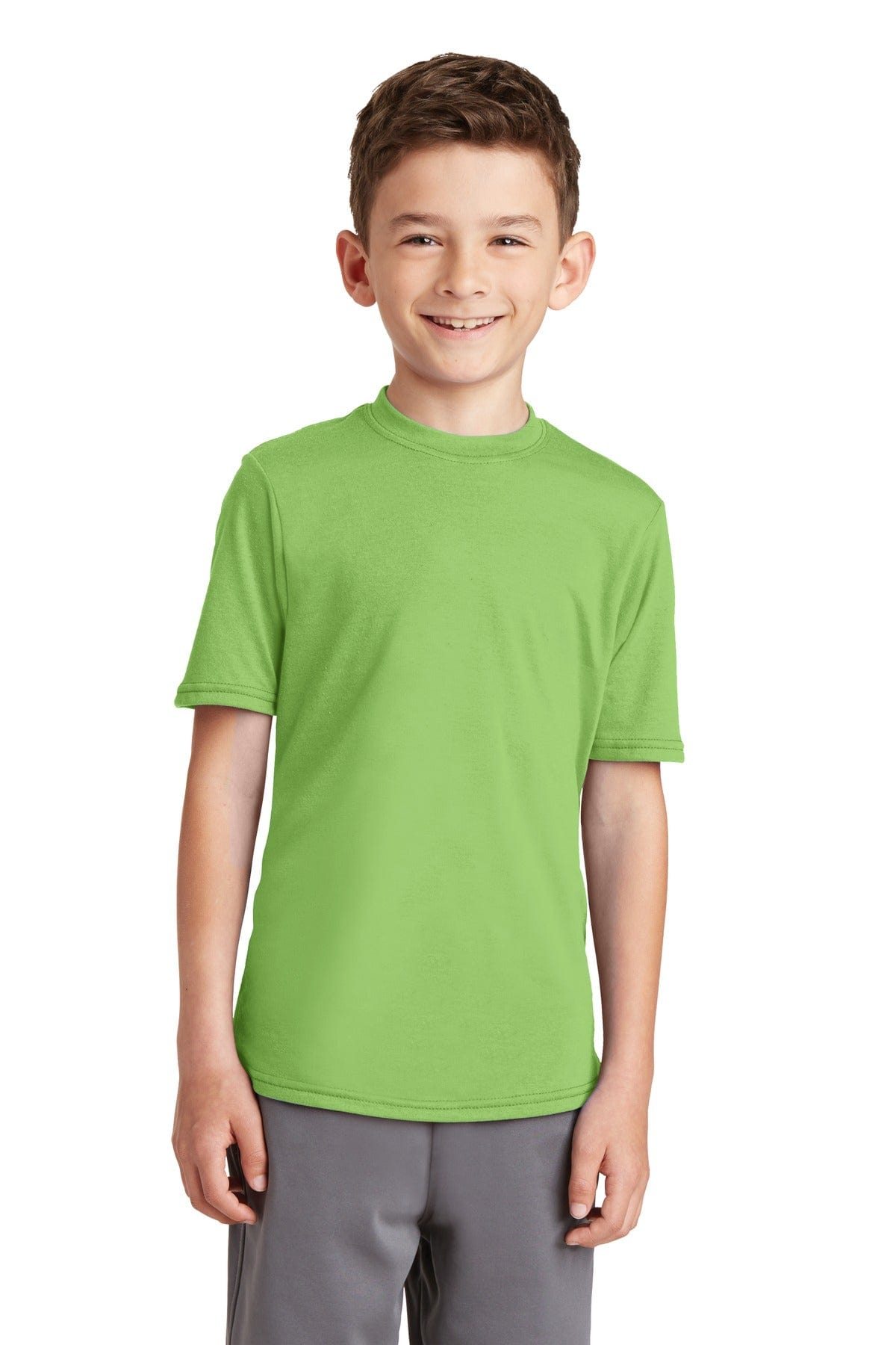 Port & Company Youth Performance Blend Tee. PC381Y in 