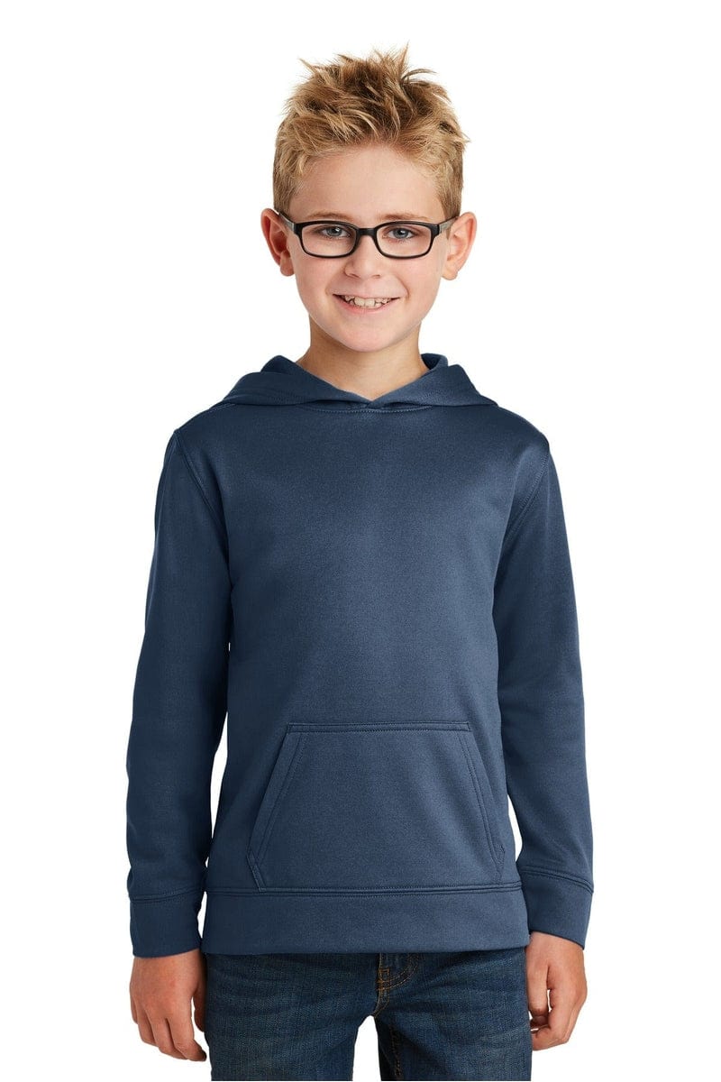 Port & Company Youth Performance Fleece Pullover Hooded Sweatshirt. PC590YH in 