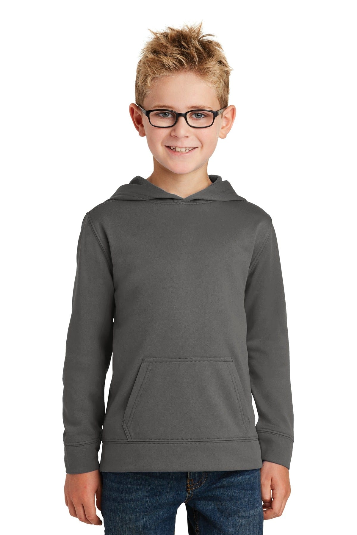 Port & Company Youth Performance Fleece Pullover Hooded Sweatshirt. PC590YH in 