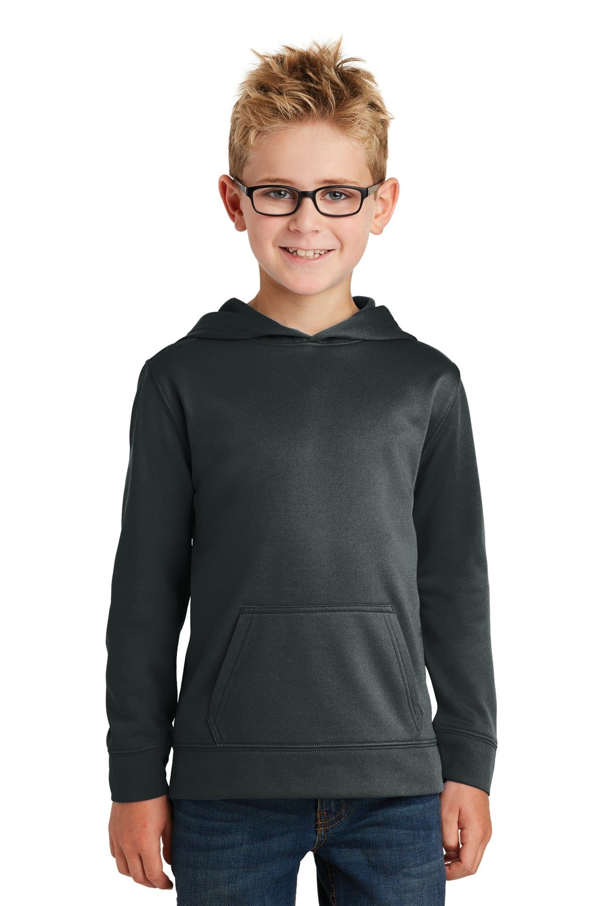 Port & Company Youth Performance Fleece Pullover Hooded Sweatshirt. PC590YH in 