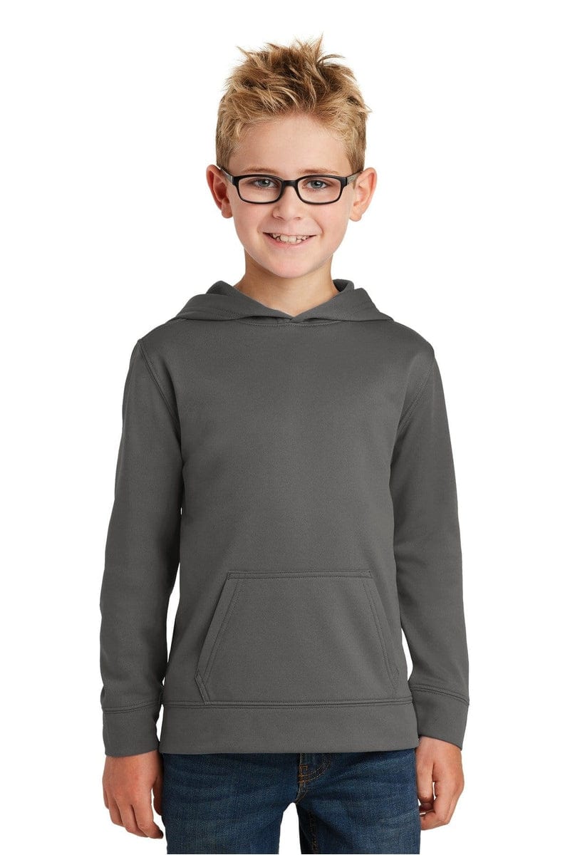 Port & Company Youth Performance Fleece Pullover Hooded Sweatshirt. PC590YH in 