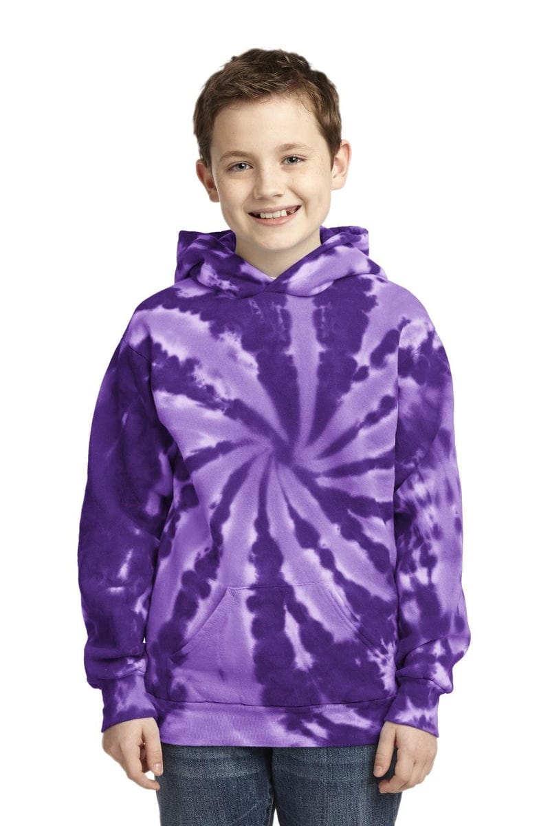 Port & Company Youth Tie-Dye Pullover Hooded Sweatshirt. PC146Y in 