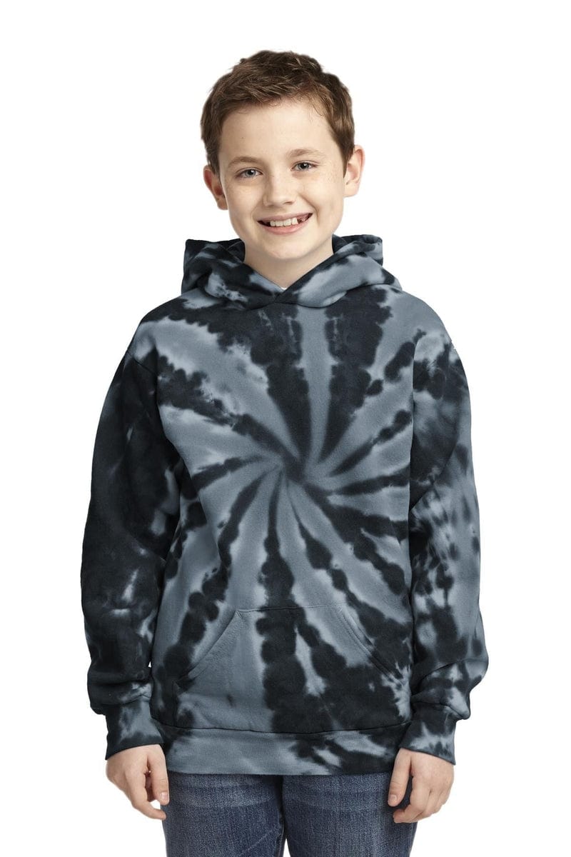 Port & Company Youth Tie-Dye Pullover Hooded Sweatshirt. PC146Y in 