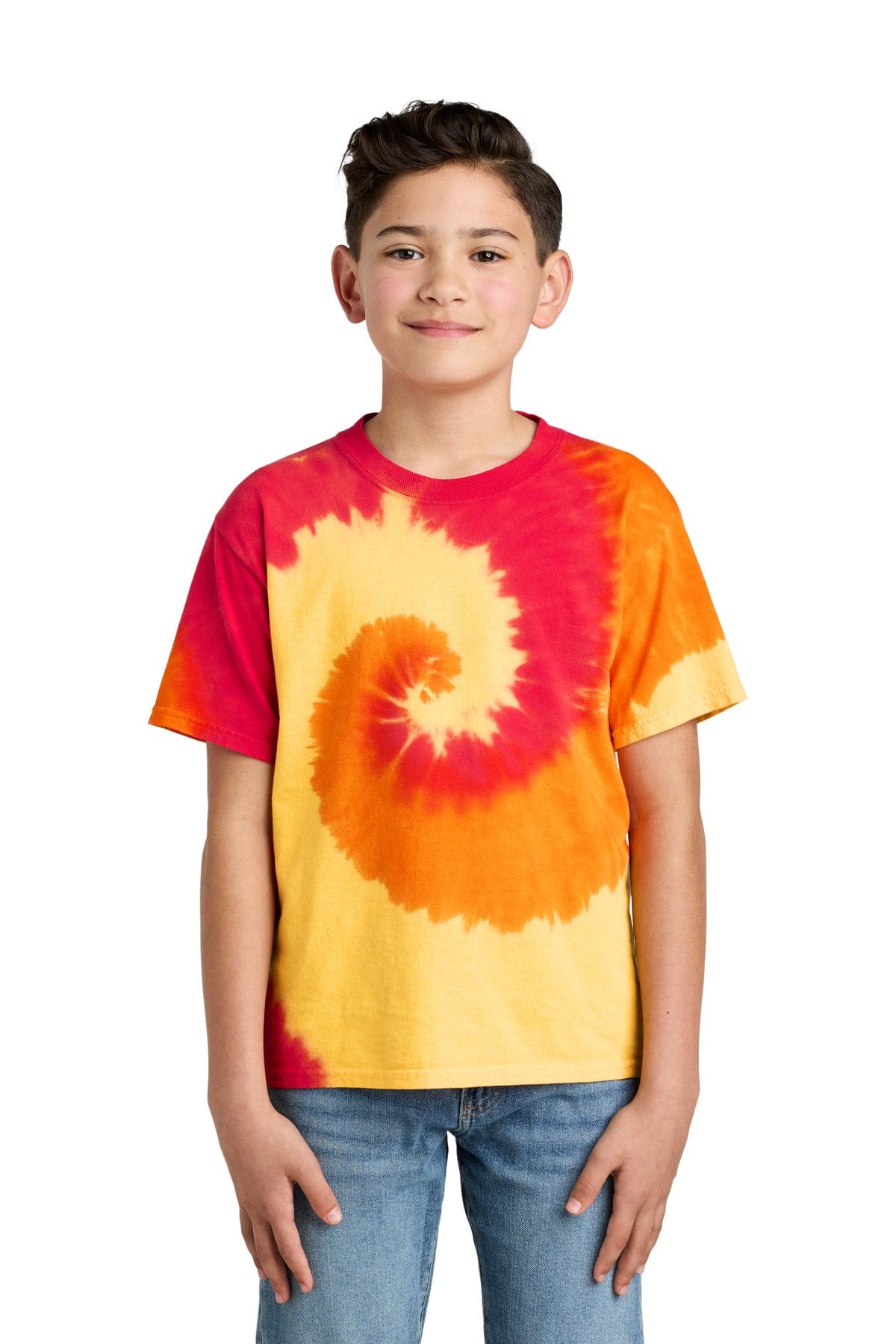 Port & Company T-Shirts XS / Blaze Rainbow Port & Company - Youth Tie-Dye Tee. PC147Y