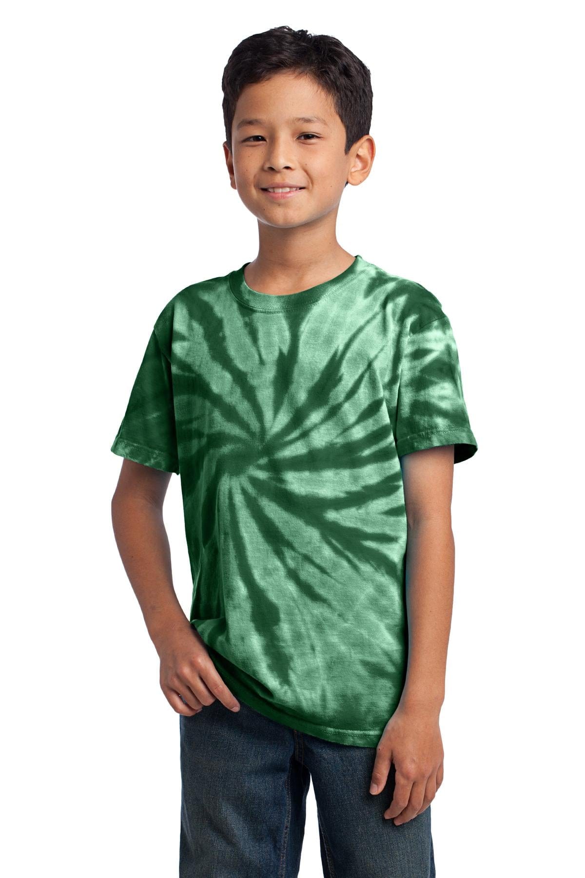 Port & Company T-Shirts XS / Forest Green Port & Company - Youth Tie-Dye Tee. PC147Y