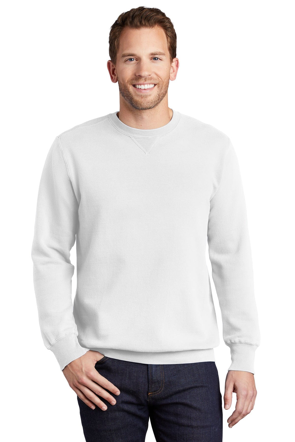 Port & Company ® Beach Wash ® Garment-Dyed Sweatshirt PC098, Basic Colors