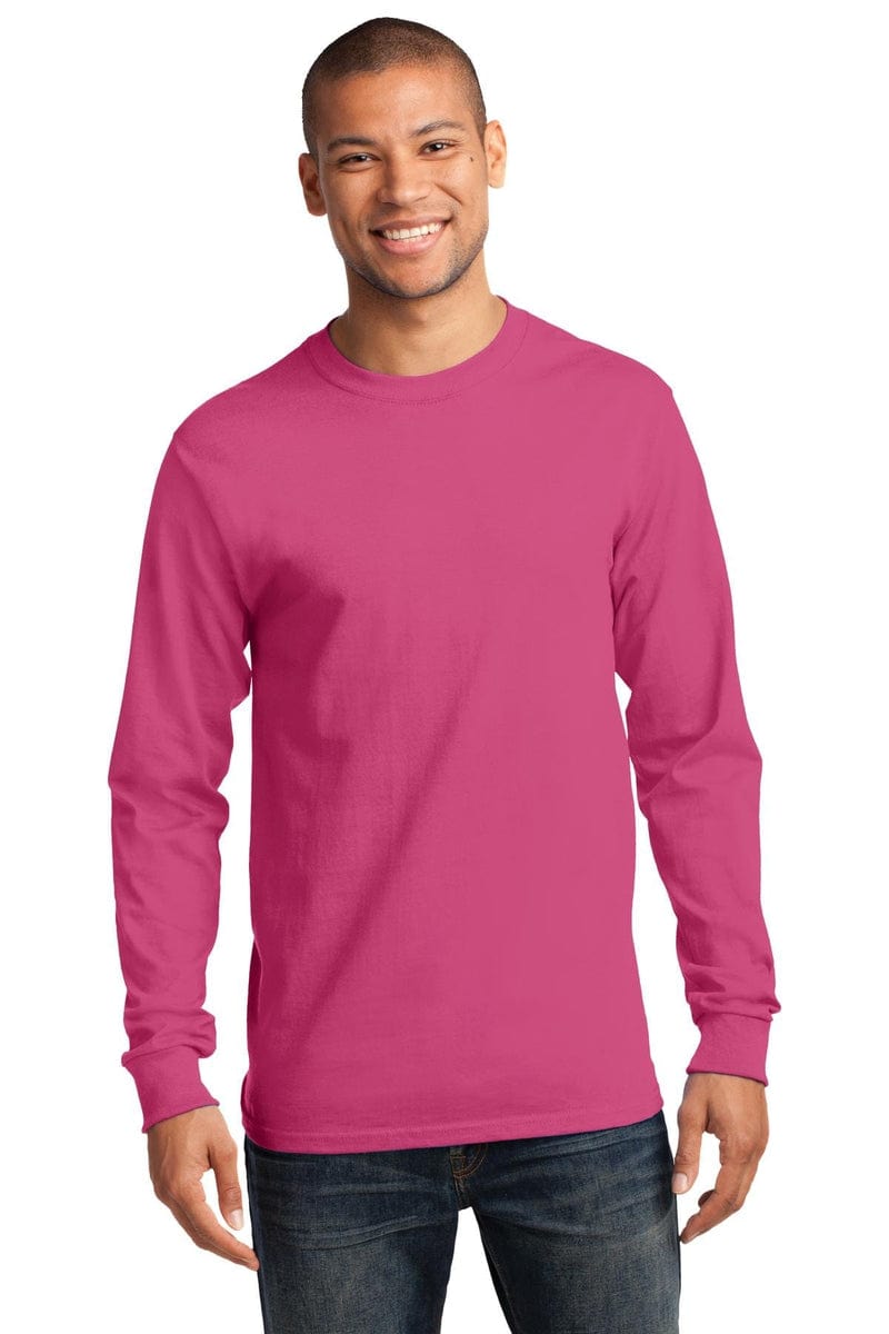 Port & Company ® - Long Sleeve Essential Tee. PC61LS, Traditional Colors