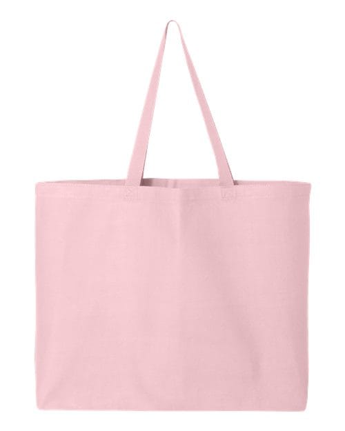 Q-Tees Q600-25L Jumbo Tote in Light Pink