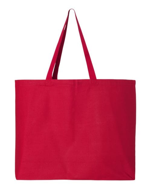 Q-Tees Q600-25L Jumbo Tote in Red
