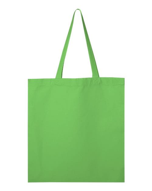 Q-Tees Q800-Promotional Tote in Lime