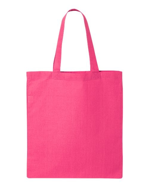 Q-Tees QTB-Economical Tote in Hot Pink