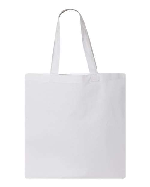 Q-Tees QTB-Economical Tote in White