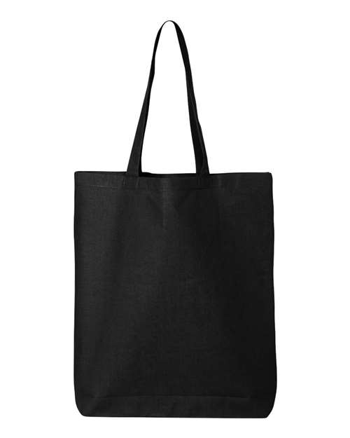 Q-Tees QTBG-12L Economical Tote in Black