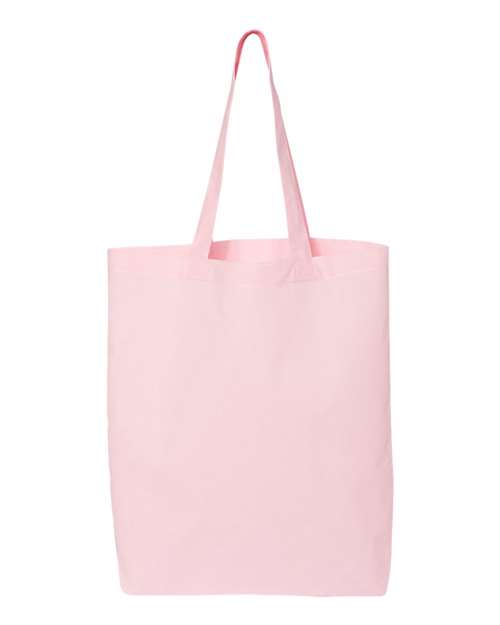 Q-Tees QTBG-12L Economical Tote in Light Pink