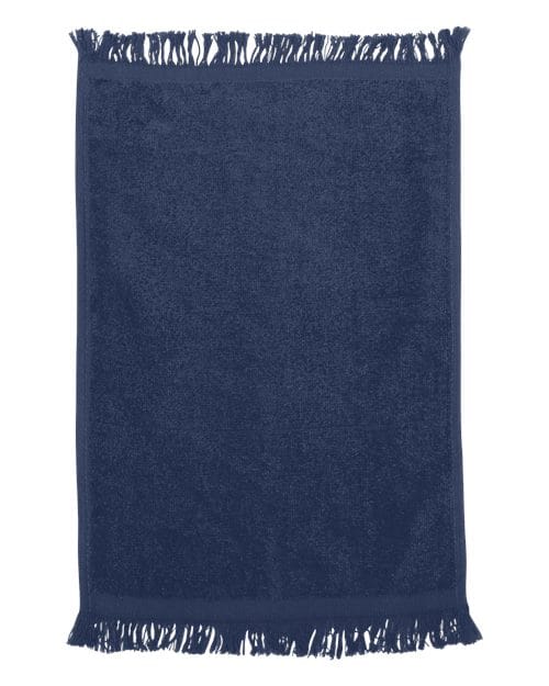 Q-Tees T100-Fringed Fingertip Towel in 