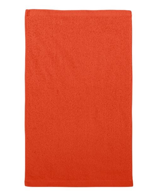 Q-Tees T18-Budget Rally Towel in Orange