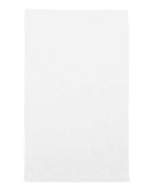 Q-Tees T18-Budget Rally Towel in White