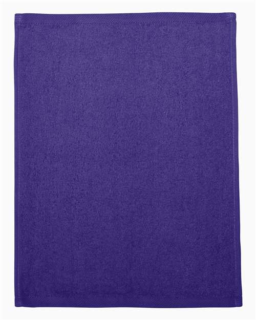 Q-Tees T600-Hemmed Fingertip Towel in Purple