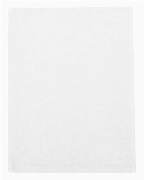 Q-Tees T600-Hemmed Fingertip Towel in White