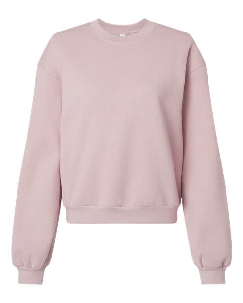RF494 Women's ReFlex Fleece Crewneck Sweatshirt in Blush