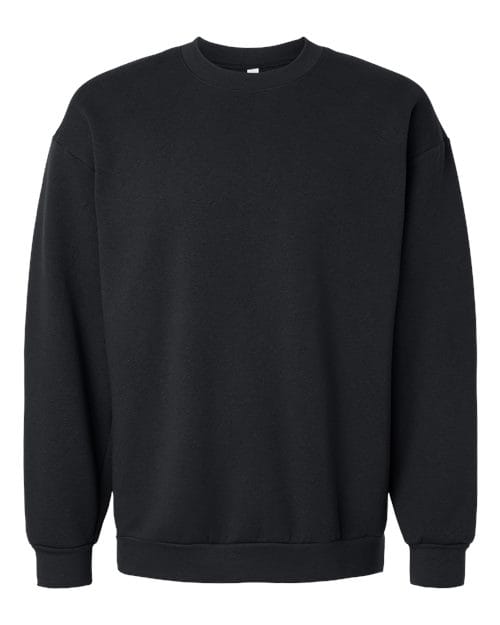 RF496 Unisex ReFlex Fleece Crewneck Sweatshirt in Black
