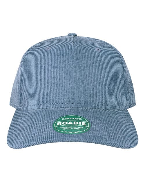 ROADIE-Five-Panel Adjustable Cap in Ocean Corduroy